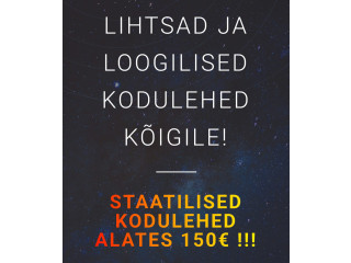 Lihtsad ja loogilised kodulehed, kõigile!